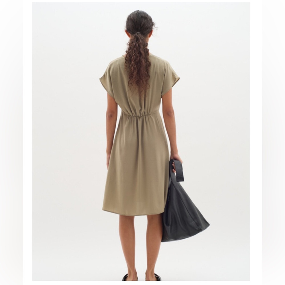 NWT InWear dress in olive green in size 4 - Picture 3 of 10